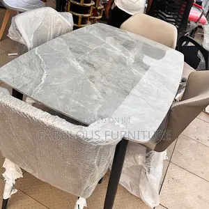 Quality Marble Top Dining Set With 4 Chairs