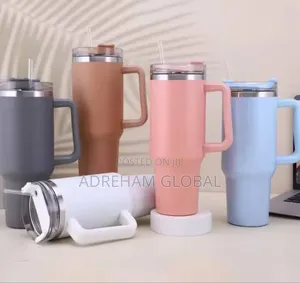 Stainless Steel Insulated Water Bottle With Handle Straw
