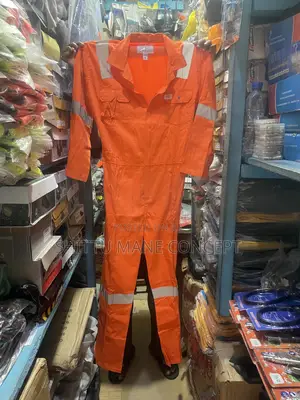 Safety Coverall With Reflective Stripes