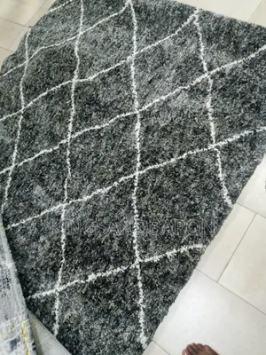 5x7fts Gray Shaggy Turkey Center Rug(3×5,5×7,7×10)
