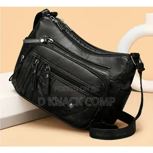 Multi Zipper Women's Handbag Bag, Soft Vegan Leather