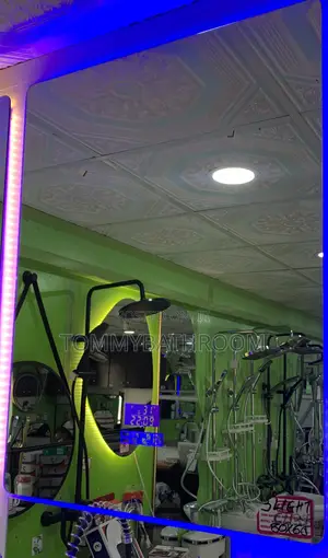 Led Mirror With Lights,Bluetooth,Speaker and Time