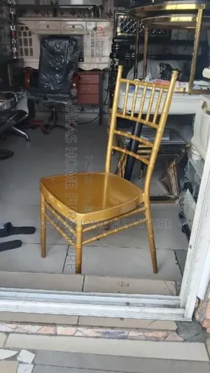 Chavari Gold Event Chair With Cushion