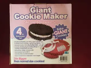 Giant Cookie Maker Silicone Bakeware Set - 4pc Bakeware Set