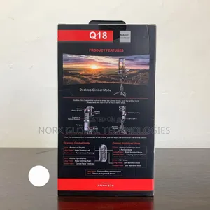 Q18 Desktop Tripod Gimbal Stabilizer With Light