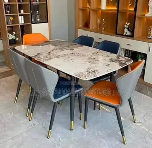 Luxury Dinning Table With Six Chairs