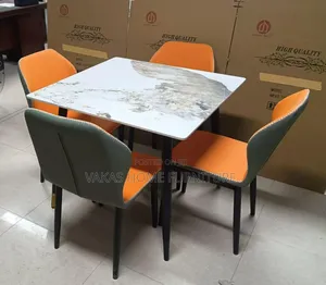 Italian Four Seater Dining Table Set With Four Chairs