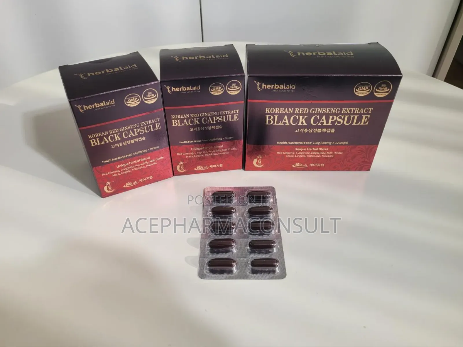 Korean Red Ginseng Extract Black Capsule 100G