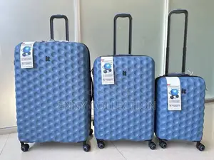 Set of 3 Rubber Luggage Traveling Box