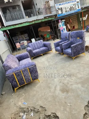 Padded Set of 7 Seaters Sofa Chair.