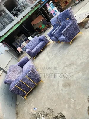 Grey Set of Padded Sofa Chair