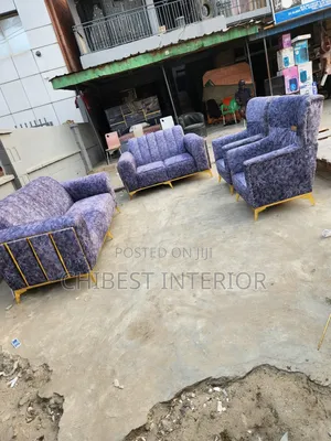 Padded Set of Grey Colour 7 Seaters Sofa.