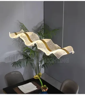 Luxury Steel Led Pendant Lights Dining Room Gold Lustre