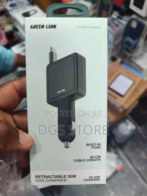 Green Lion Retractable 30w Car Charger