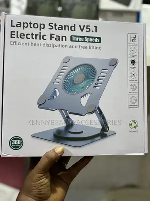 Laptop Stand With Electric Fan