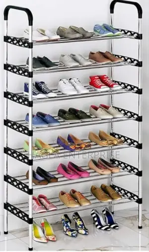 7 Layers Stainless Steel Shoe Rack