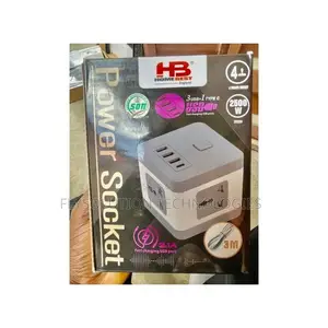 Multi Power Socket Extension With Usb Port
