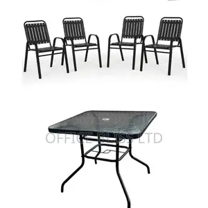 Outdoor Dinning Table Patio Plastic Wood Metal Chair