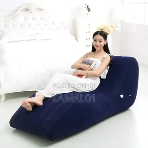 Portable Air Inflatable Sofa Bed, S-Shaped Inflatable