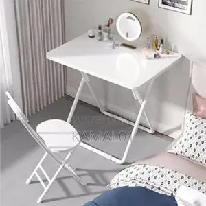 Folding Table,Computer Desk, Home Office Desk With 1 Chair K