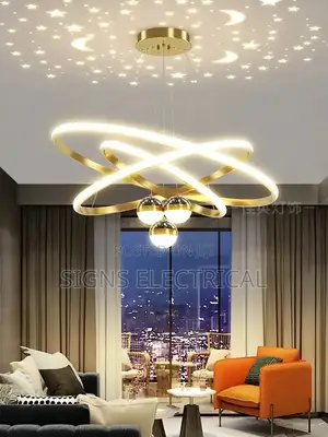 Noridc Led Chandelier Starry Sky Projection Lamps