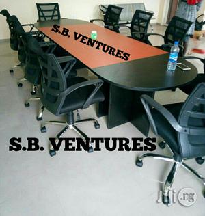 Conference Table Together With 10 Chairs