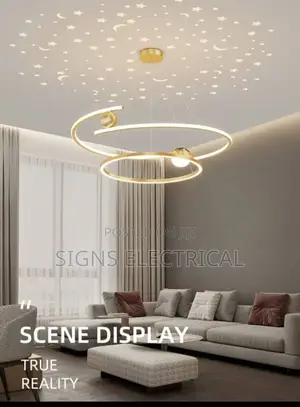Led Rings Pendant Lamp Circle Hanging Ceiling Chandelier