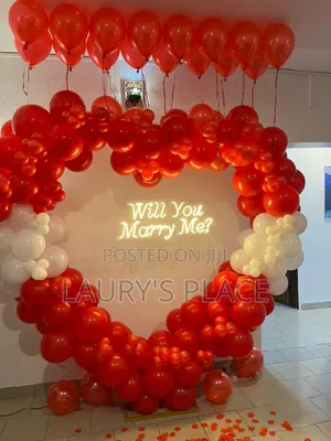 Heart Shaped Balloon Proposal