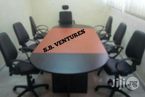 Conference Table Together With 8 Chairs