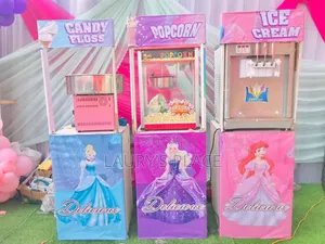 Cotton Candy, Ice Cream and Popcorn Machines for Kids Party