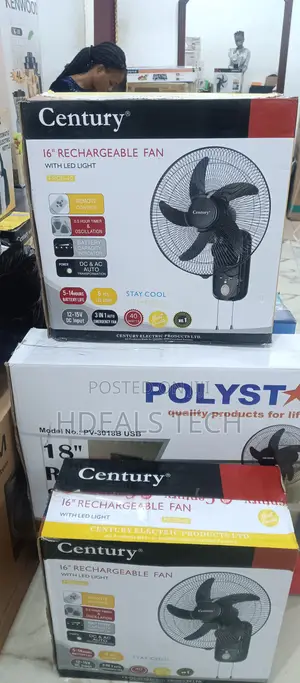 Comfort- Century 16inches Rechargeable Fan