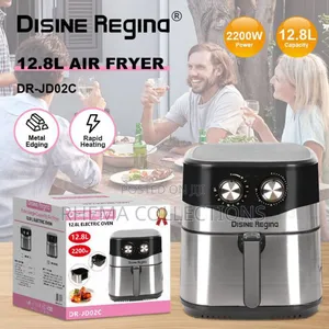 12.8L Electric Air Fryer/Oven With Two Operational Knobs