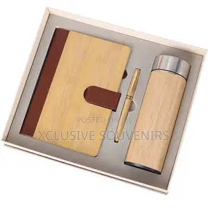 Wooden Cover Business Promotion Thermos Cup Gift Set