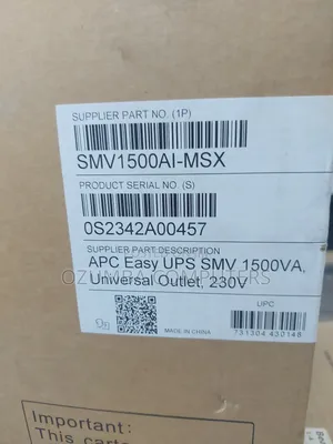 APC Easy UPS SMV 1500VA Uninterrupted Power Supply