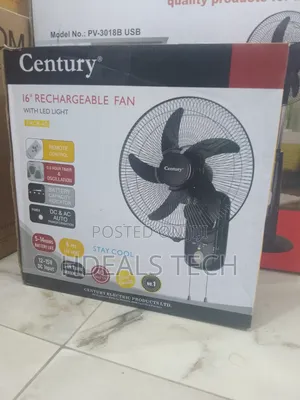 Long Lasting- 16inches Rechargeable Fan