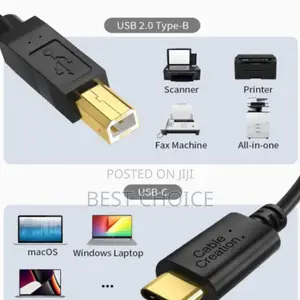 Type-C to Printer Cable