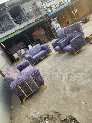 Padded Sofa Fabric Chair by 7 Seaters