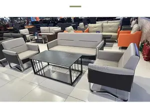 New Modern Leather 5 Seaters Home/Office Sofa Chair