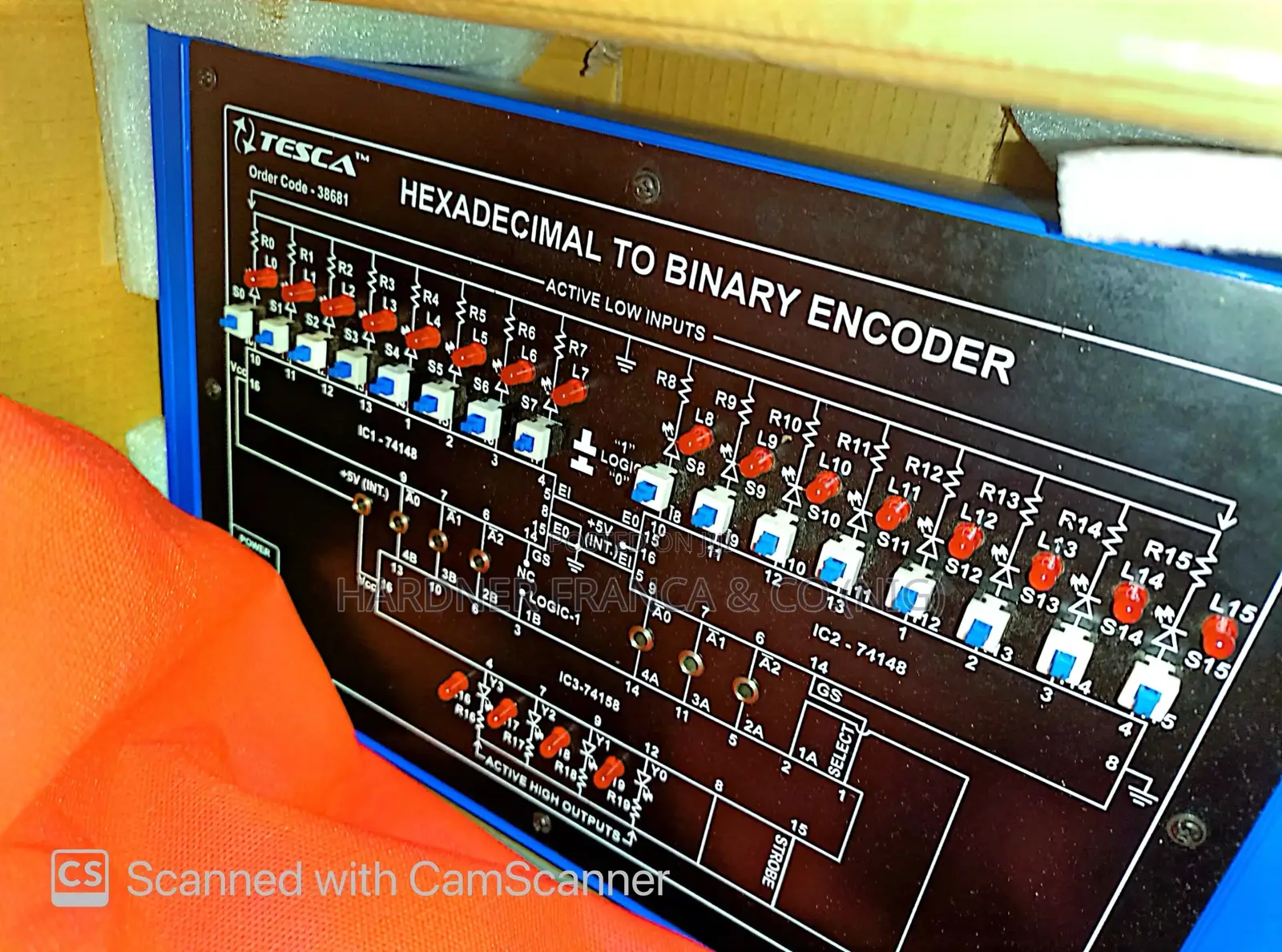 Hexadecimal to Binary Encoder