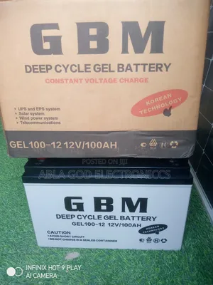 GBM 12v/100ah Deep Cycle Battery It Is Suitable to Inverter.
