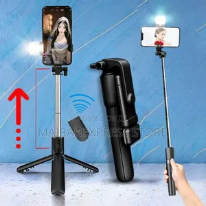 Bluetooth Selfie Stick Tripod + Fill Light +Shutter Remote