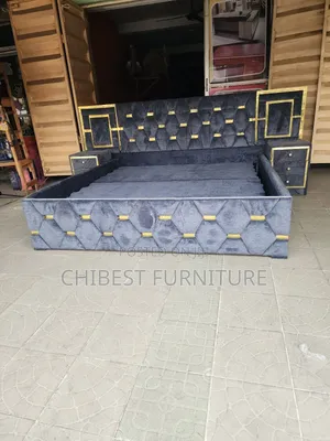 Dark Grey Family Size Bed Stand