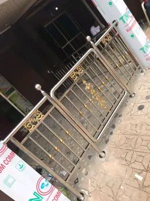 Stainless Silver and Gold Handrails