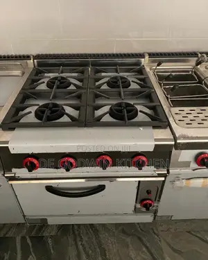 4 Burners Gas Cooker With Oven Stainless