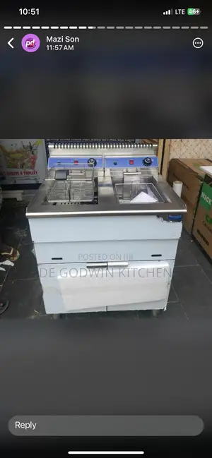 Standing Gas Deep Fryer 2tank 2 Basket