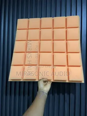 Mushroom Head Design,50x50x5cm,Orange Color Acoustic Foam