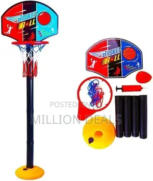 Super Sport Plastic Kids Basketball Set Toy115 Cm