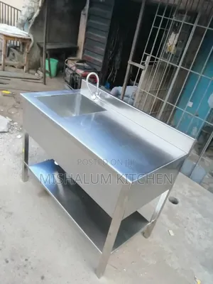 4ft. Single Bowl Stainless Steel Work Table Sink