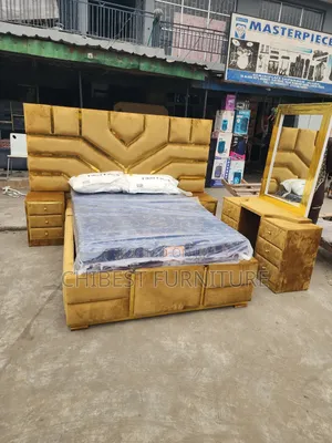 Brand New Padded 4.5by6 Bed Frame