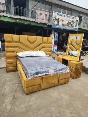 Brand New 4.5by6 Bed Frame With Its Accessories